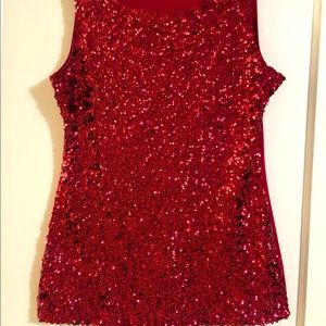 Sequin Tank Top